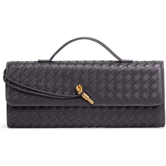 Women's Handmade Woven Evening Bag Casual Leather Shoulder Handbag Casual Crossbody Bags with Det... | Walmart (US)