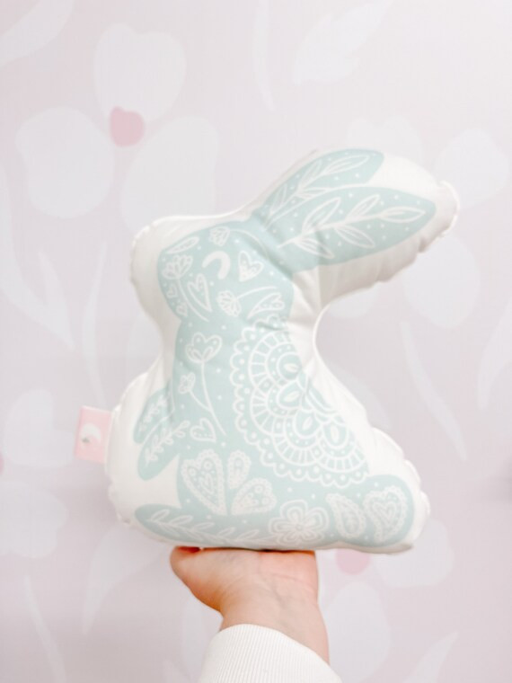 Blue Boho Bunny Pillow Bunny Pillow Easter Pillow Easter | Etsy | Etsy (US)