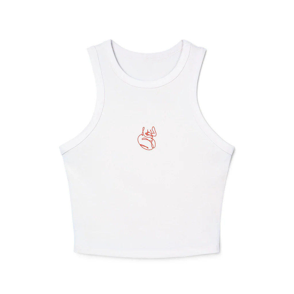 Body Lo-Go Baby Racer Tank in Red Ink | What Lo Wants