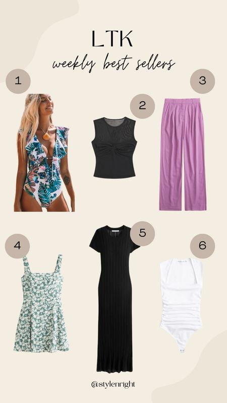 Weekly best sellers!! 

Midsize fashion. Midsize spring favorites. Abercrombie spring fashion. Amazon swimwear.

#LTKstyletip #LTKmidsize #LTKSeasonal