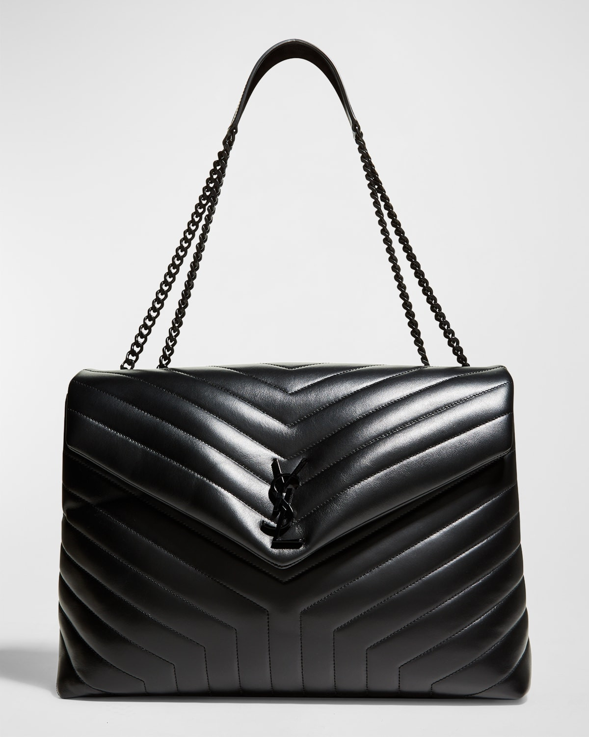 Loulou Large Quilted Tonal YSL Monogram Shoulder Bag | Neiman Marcus