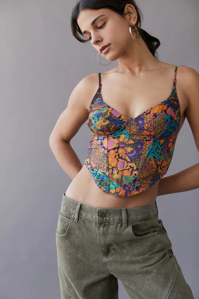 UO Karissa Bustier Top | Urban Outfitters (US and RoW)