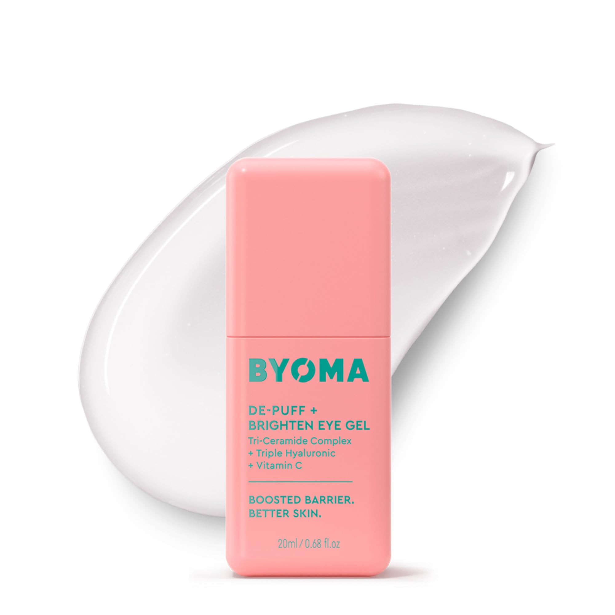 BYOMA De-Puff + Brighten Eye Gel - Lightweight Gel Eye Cream for Dark Circles, Puffiness & Wrinkl... | Amazon (US)