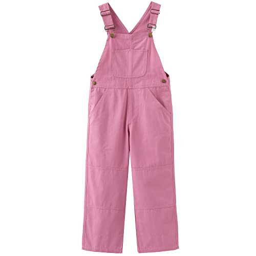GRANDWISH Girls Pink Bib Overalls with Adjustable Shoulder Strap, Size 7 | Amazon (US)