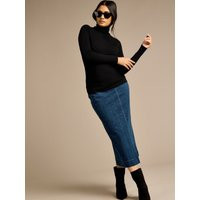 Crystal Indigo Denim Midi Skirt | Debenhams UK