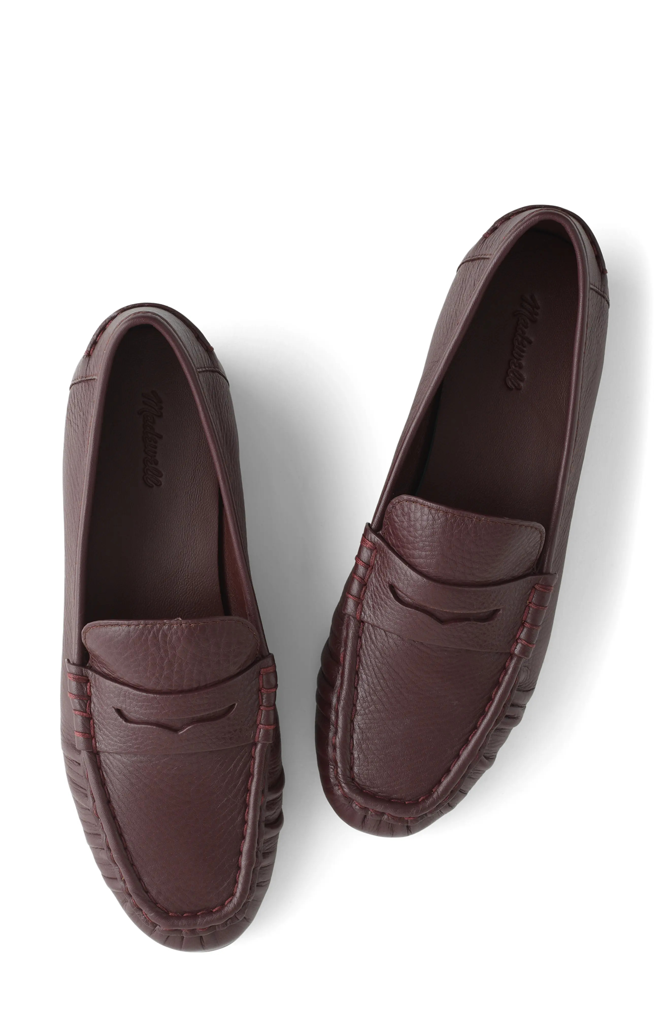 Madewell The Ashley Ruched Loafer in True Black at Nordstrom, Size 7 | Nordstrom
