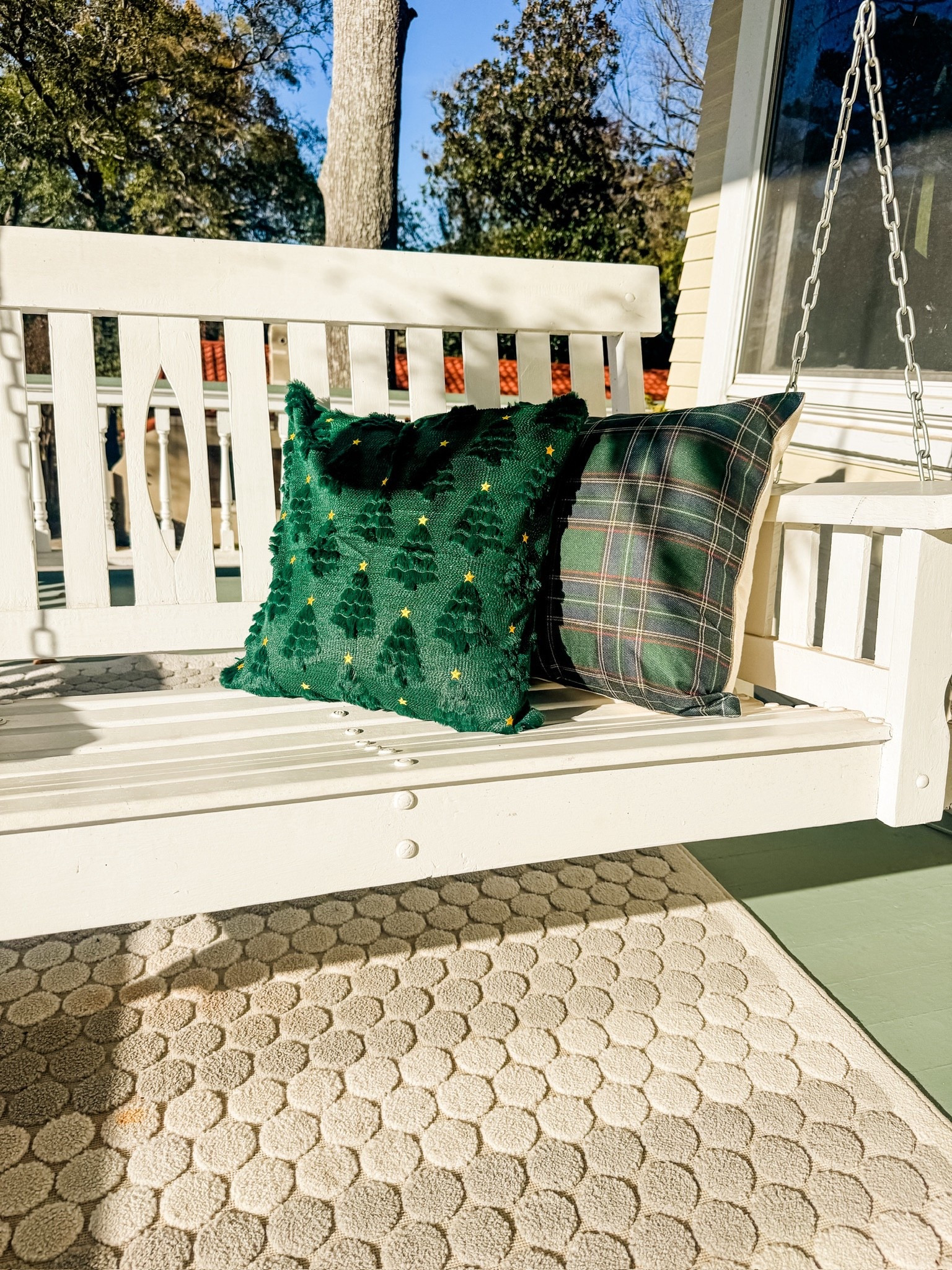 Added some holiday joy to my swing! 


Amazon, Amazon home, Amazon home finds, Amazon home decor, Amazon throw pillows, Christmas throw pillows, tartan throw pillows, front porch, Christmas front porch, porch pillows, porch swing 




#LTKHoliday #LTKOver40 #LTKHome