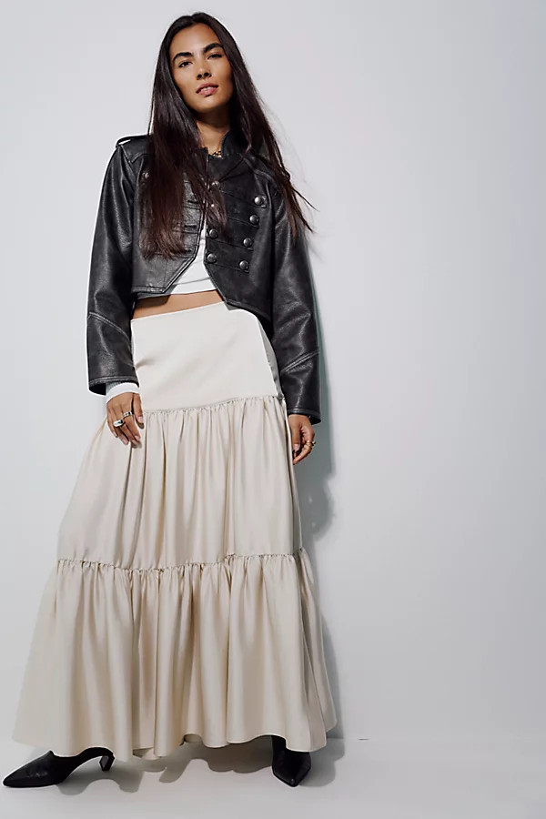 Juliette Satin Maxi Skirt | Free People (Global - UK&FR Excluded)