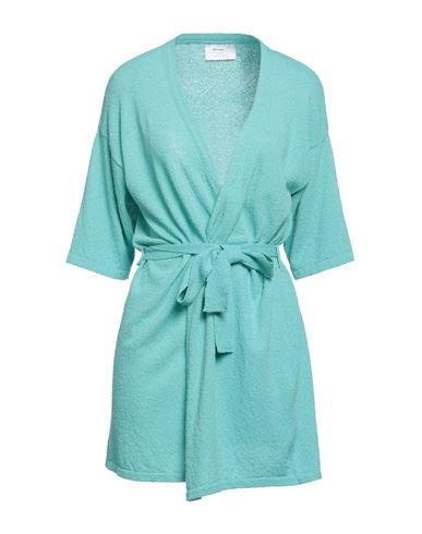 Daniele Fiesoli Woman Cardigan Turquoise Size 2 Organic cotton, Recycled polyamide | YOOX (US)