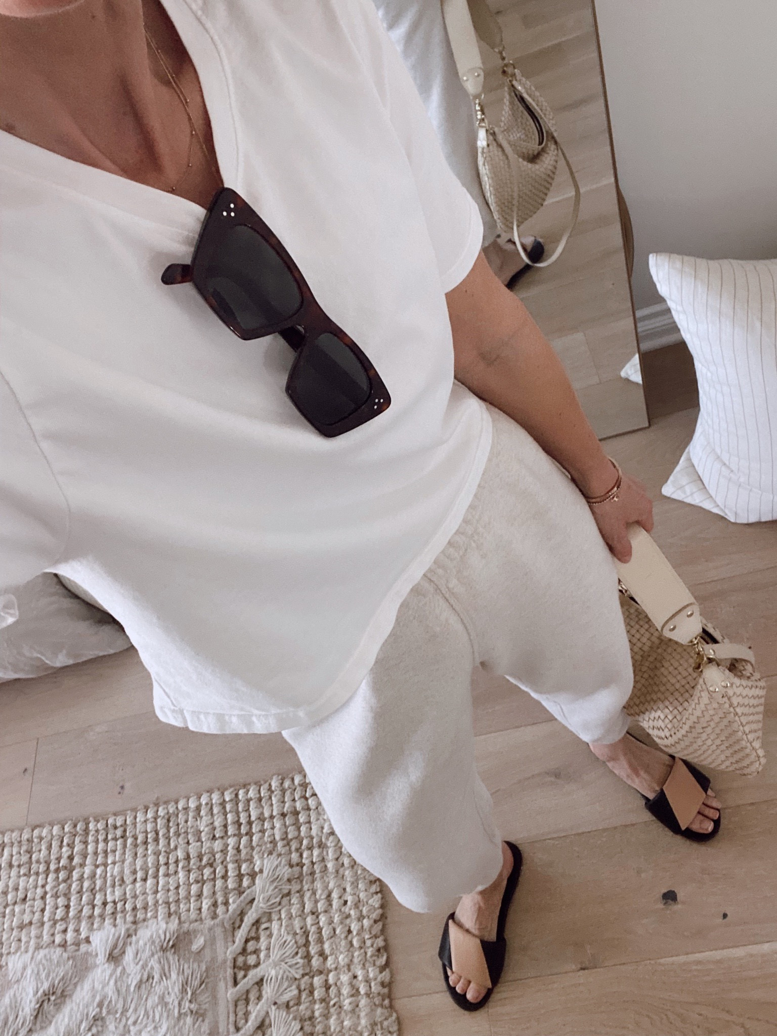 Love this cropped tee for spring and summer
I own it in black and white
Fits tts 
10% off sandals with code ITSYBITSYINDULGENCES10

#LTKstyletip