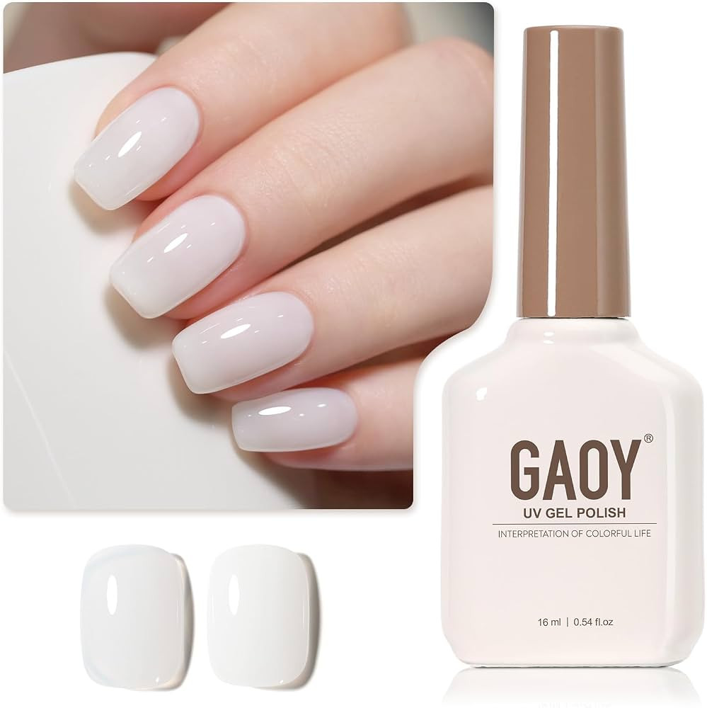 GAOY Jelly Gel Nail Polish, 16ml Sheer Translucent Soak Off Gel Polish, UV Light Cure for Nail Ar... | Amazon (US)