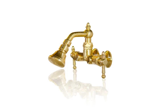 Natural Brass Living Finish Victorian Inspired 3 3/8 Wall - Etsy | Etsy (US)