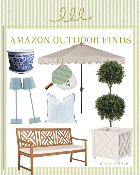Amazon outdoor finds, Amazon home decor, traditional garden, outdoor furniture, wooden bench

#LTKhome