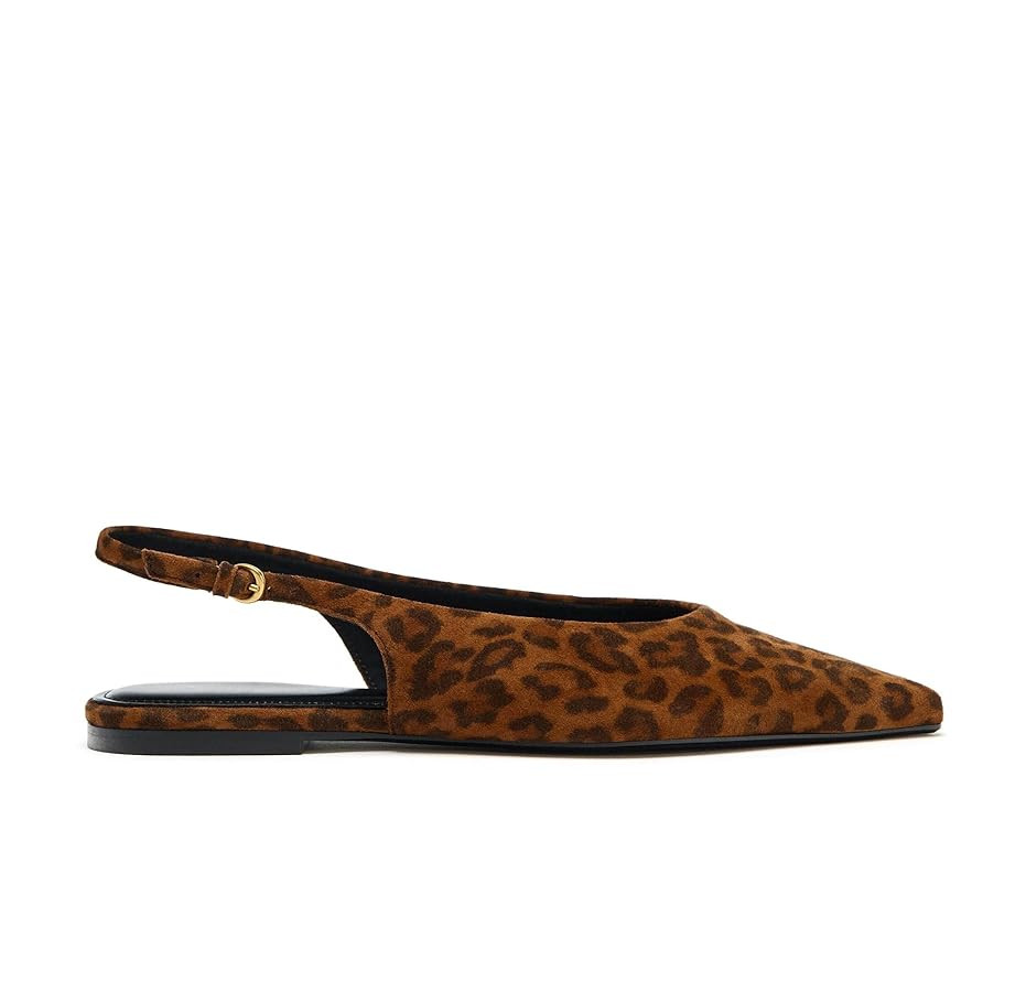 Slingback Flat Shoes for Women Pointed Closed Toe Flat Mule Sandals Casual Comfortable Office Dre... | Amazon (US)