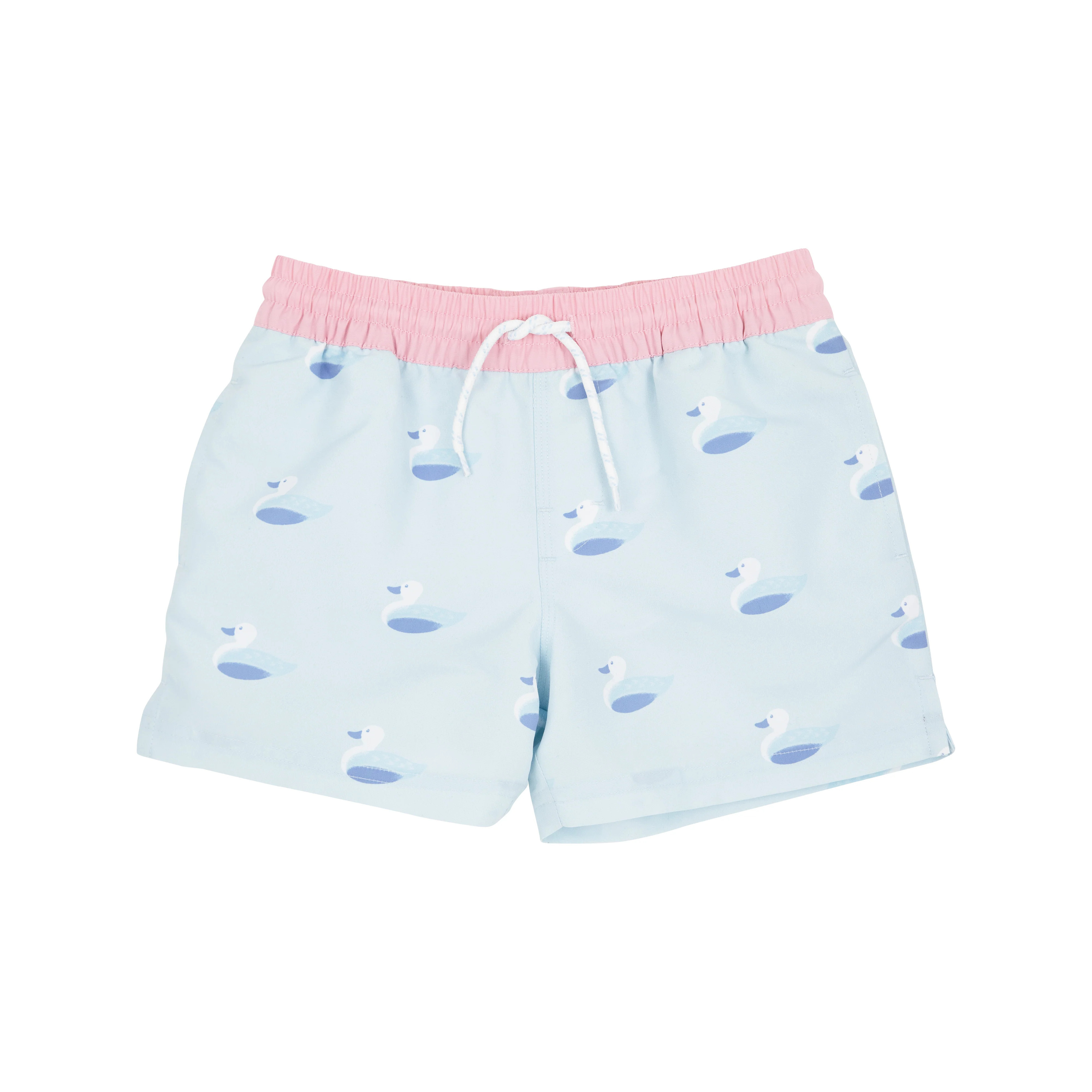 Tortola Trunks - Merrimack Quack Quacks with Pier Party Pink | The Beaufort Bonnet Company