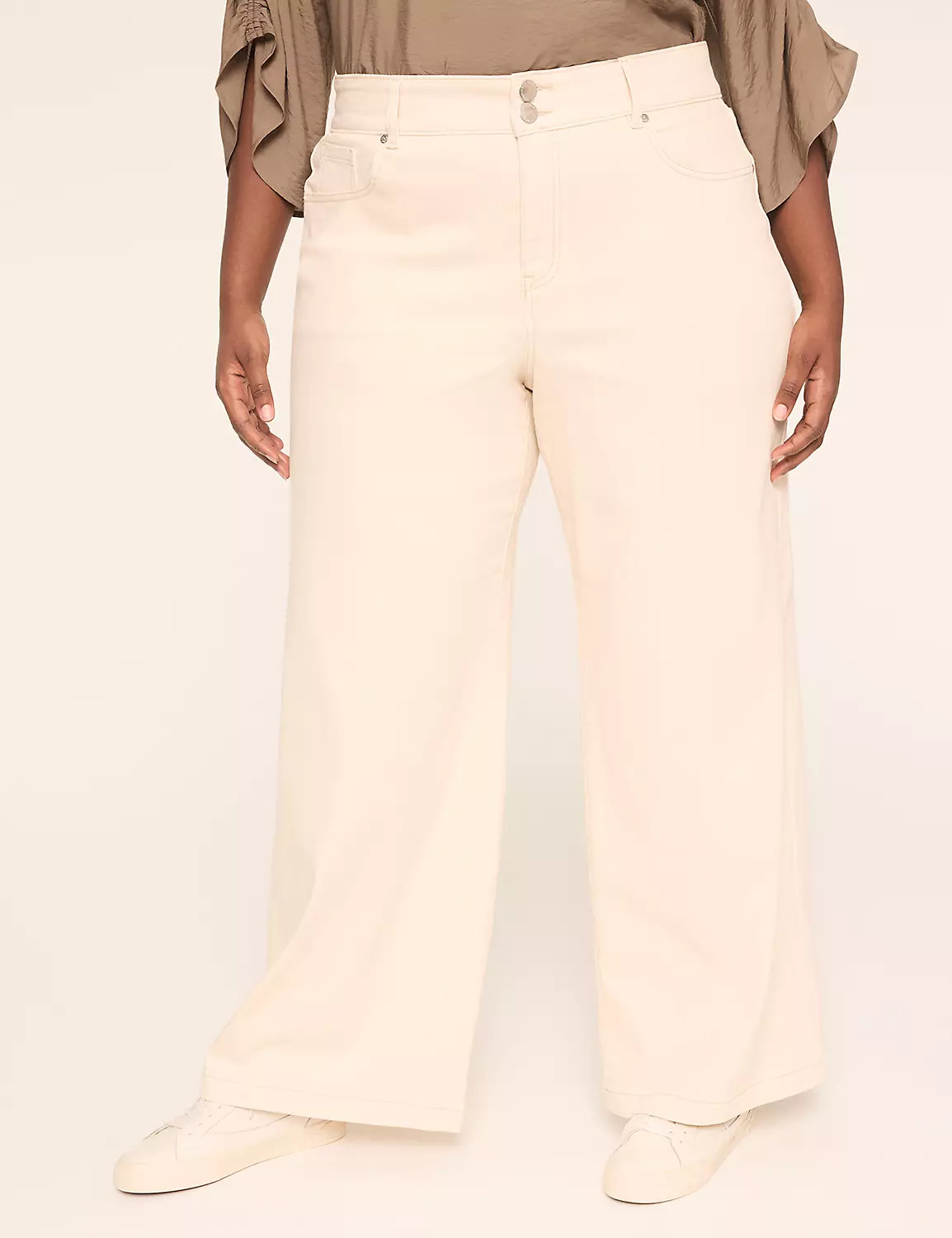 Tighter Tummy Fit High-Rise Wide Leg Jean | LaneBryant | Lane Bryant (US)