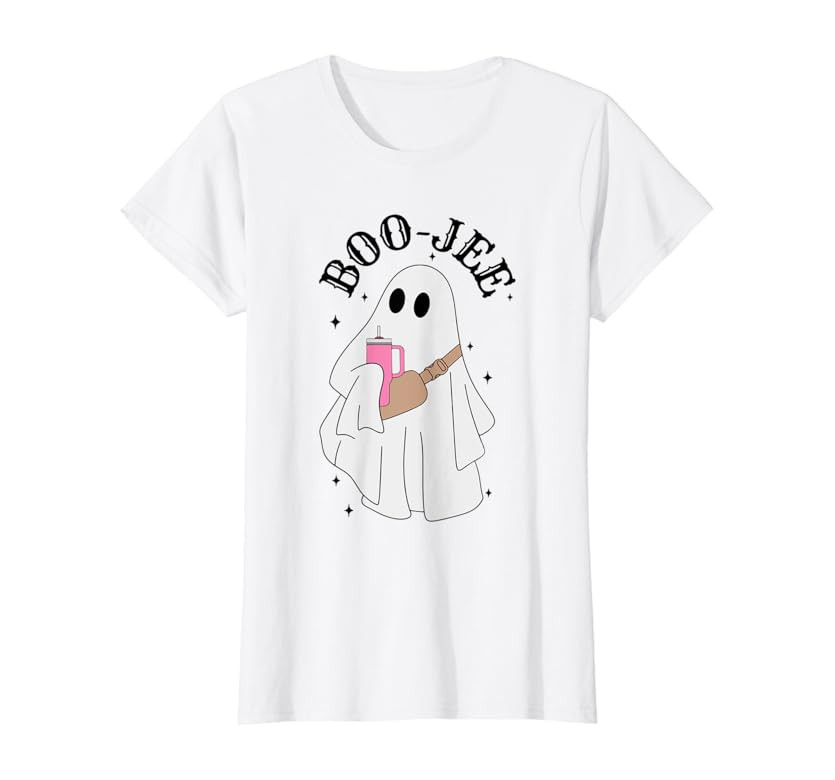 Spooky Season Cute Ghost Halloween Costume Boujee Boo Jee T-Shirt | Amazon (US)