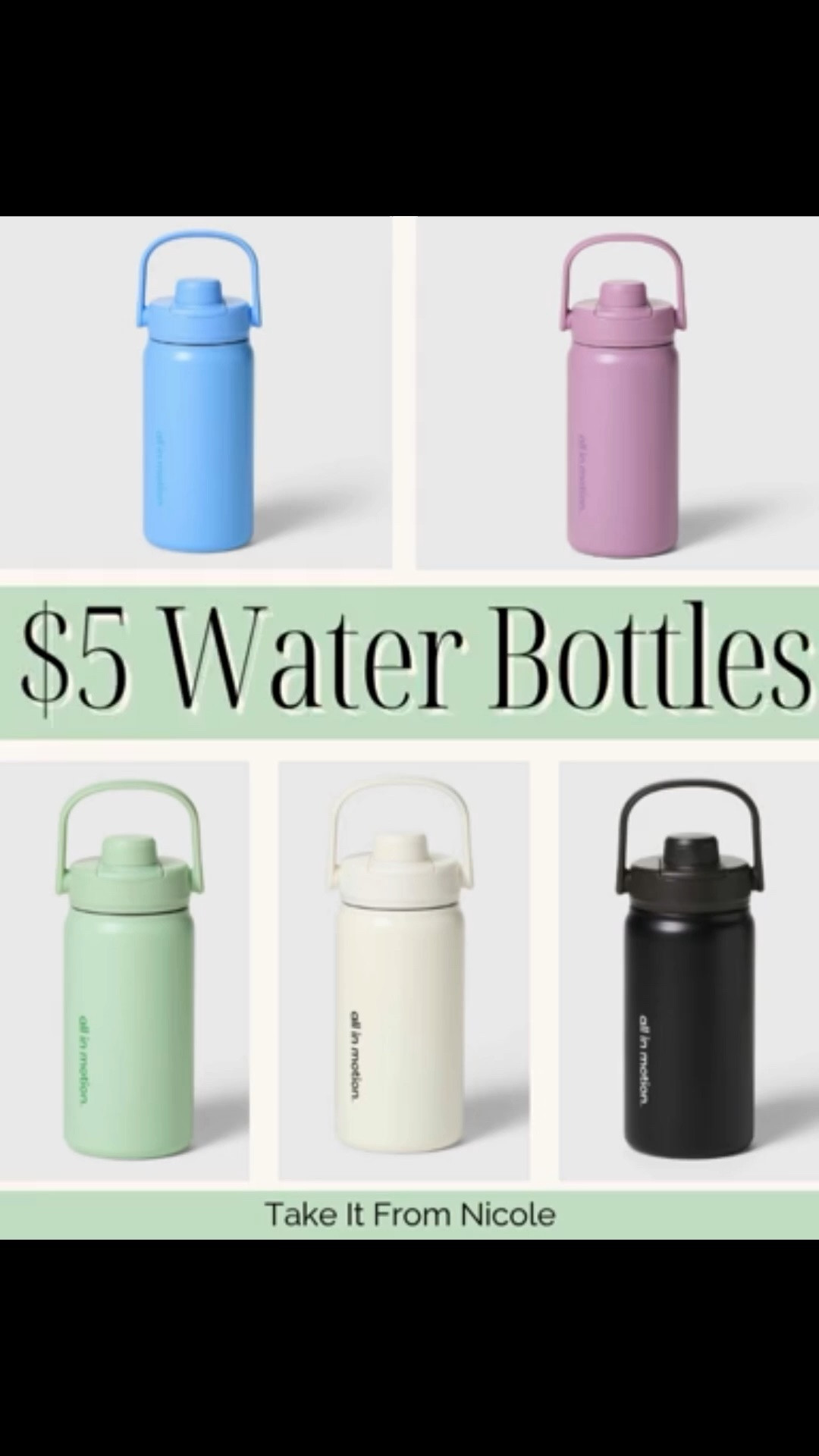 These @Target  All In Motion stainless steel water bottles are just $5! Perfect for kids like mine who are always losing them.

#LTKActive #LTKKids #LTKHome