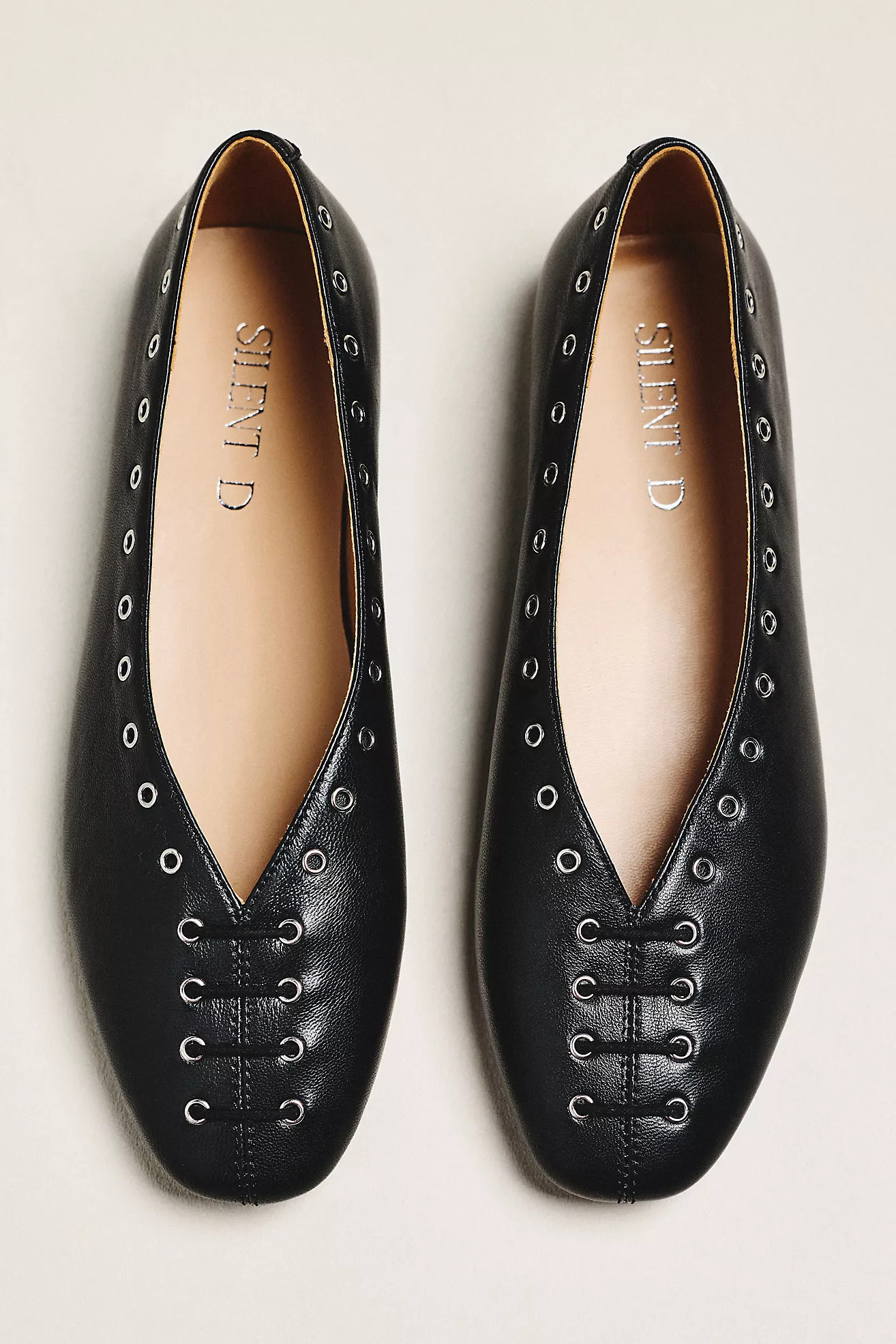 Silent D Lonny Grommet Lace-Up Flats | Anthropologie (US)