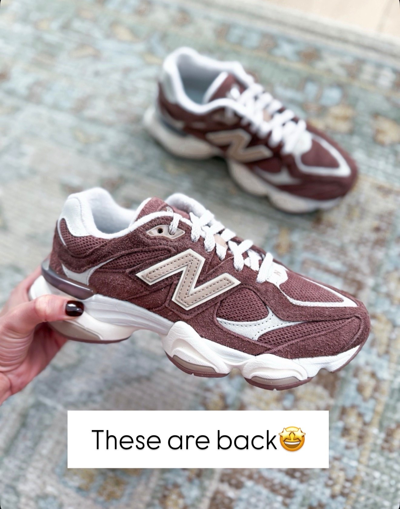 New balance 9060s in this gorgeous chocolate brown are back! I bought these last year and they were recently restocked this month (finally). Super comfy and TTS! Fall shoes. Fall outfits. Fall style. 
Travel shoes. Travel outfits. Elevated casual outfits.
#LTKootd #LTKSeasonal #LTKTravel