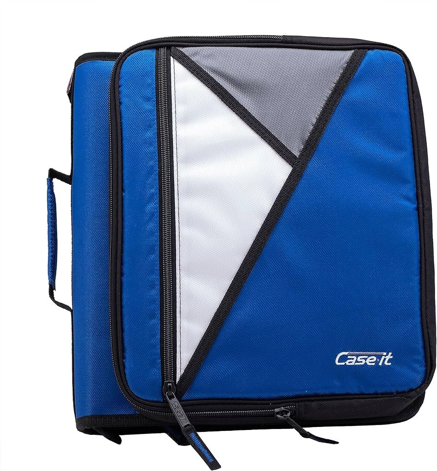 Case-it The Universal Zipper Binder - 2 Inch O-Rings Padded Pocket That Holds up to 13 Laptop/Tab... | Amazon (US)