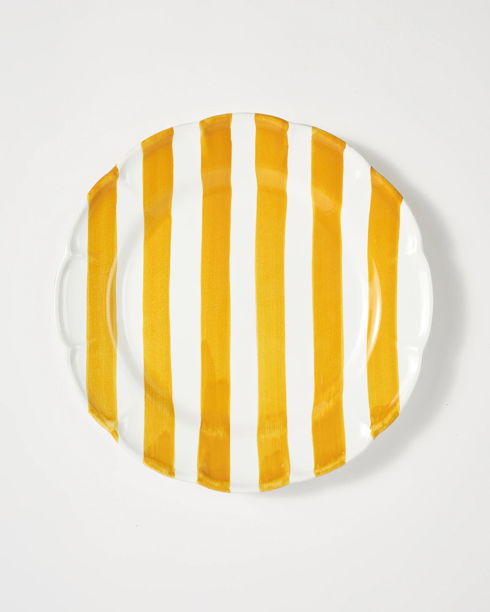 Righe Dinner Plate, Yellow | Cabana Magazine