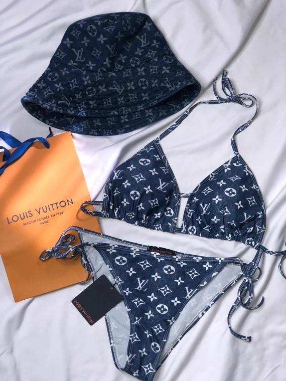LV Bikini and Bucket Hat Set | Etsy (US)