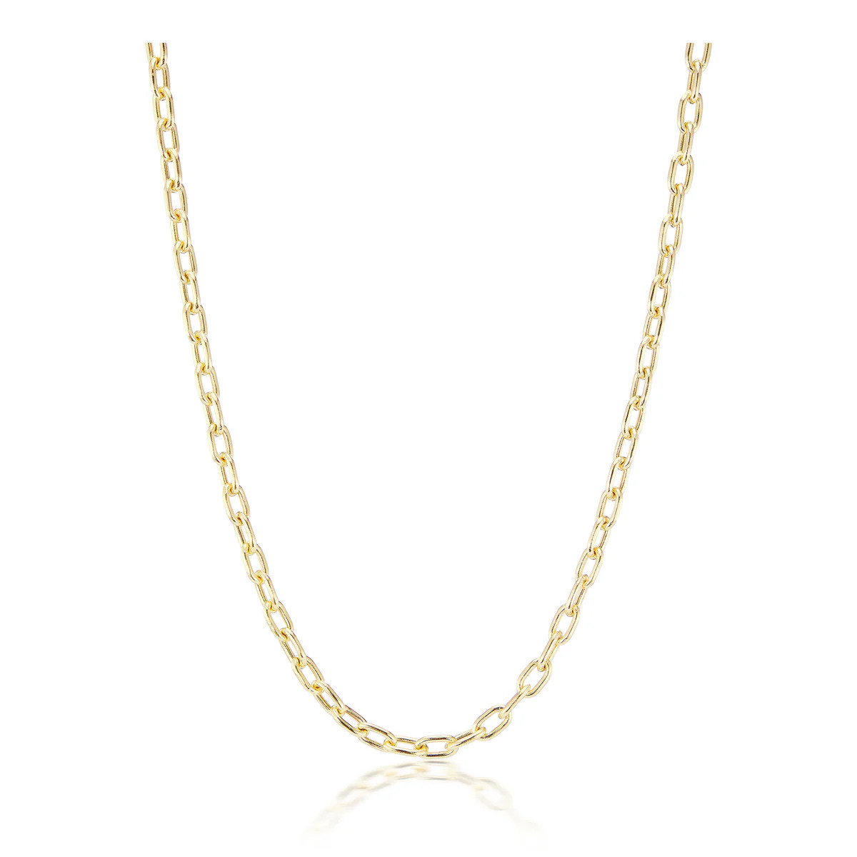 Thick Elongated Link Necklace | KBH Jewels