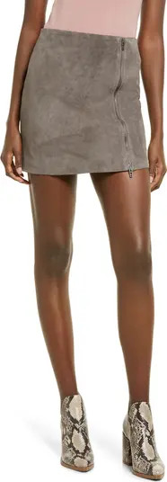BLANKNYC Zip Suede Miniskirt | Nordstrom | Nordstrom