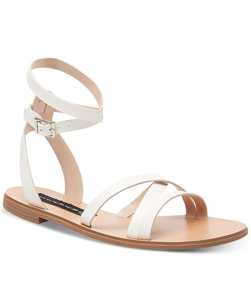STEVEN by Steve Madden Women's Matas Strappy Flat Sandals  & Reviews - Sandals & Flip Flops - Sho... | Macys (US)