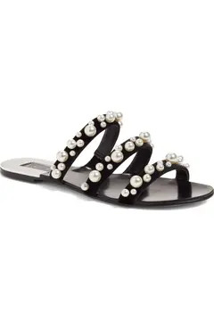 Stunner Embellished Strappy Slide Sandal | Nordstrom