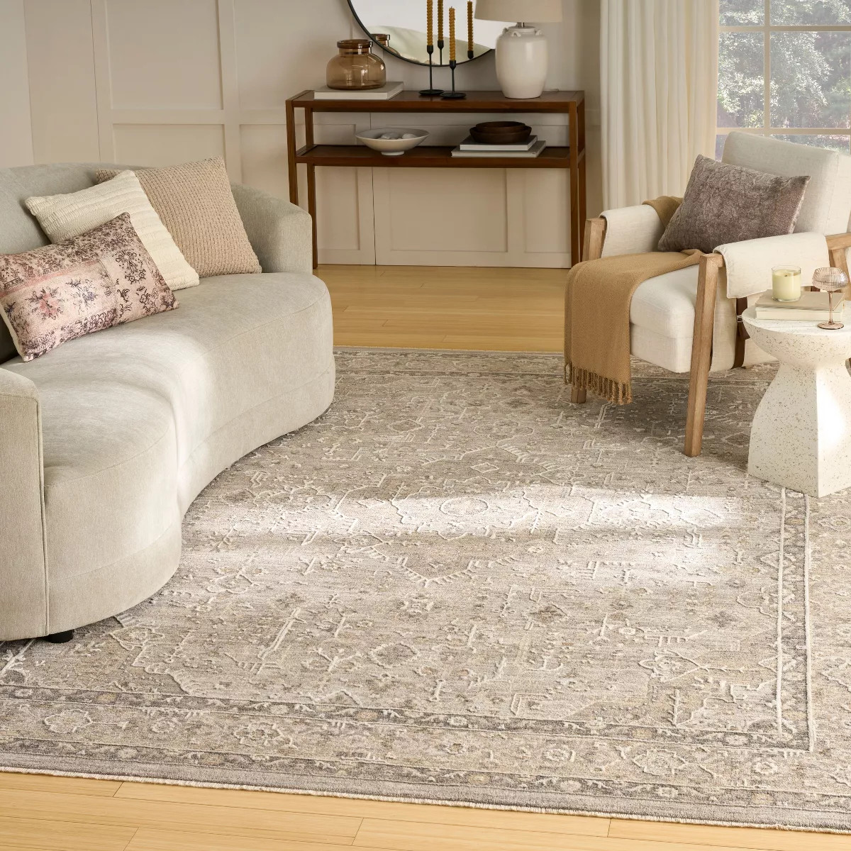 Nourison Harbor 5'3" x 7'6" Green Vintage Indoor Rug | Target