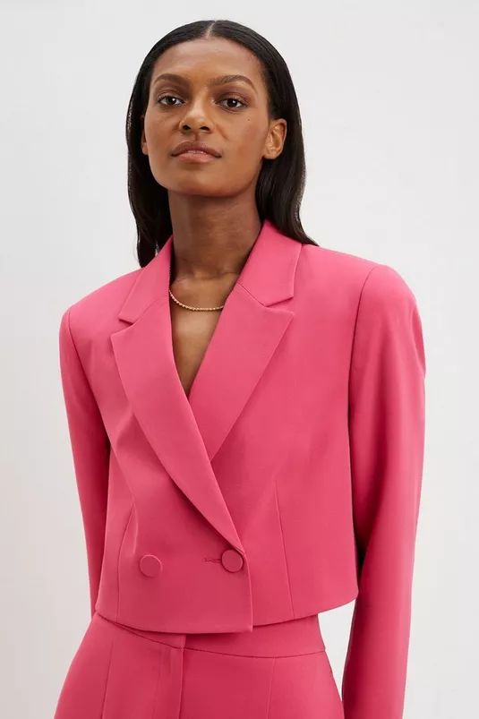 Buy Cropped Blazer for GBP 52.00 | Dorothy Perkins UK | Dorothy Perkins (UK)