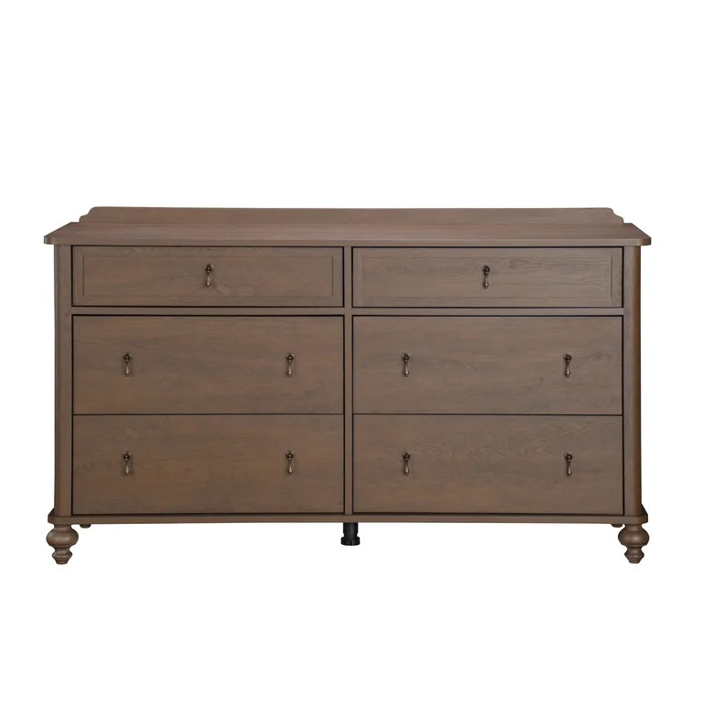My Texas House Hartwell 6 Drawer Dresser, Heritage Oak Finish | Walmart (US)