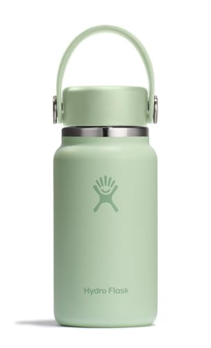 Hydro Flask Micro Bottle - Insulated Mini Leak Proof Flask for Purse or Pocket in 6.7 Oz Aloe Green | Amazon (US)