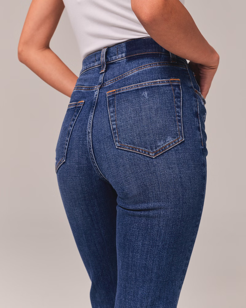 Women's Ultra High Rise Ankle Straight Jean | Women's New Arrivals | Abercrombie.com | Abercrombie & Fitch (US)