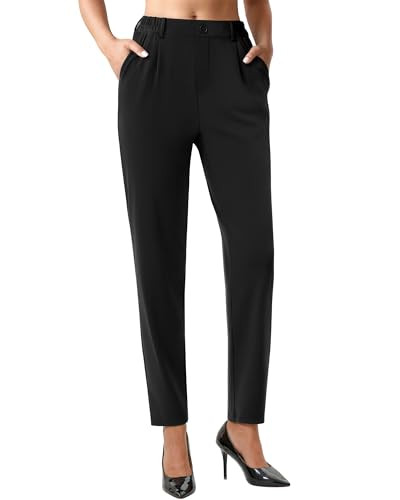 COPYLEAF Dress Pants Women Stretchy Ankle Work Pants Travel Golf Business Casual Trousers Slacks ... | Amazon (US)