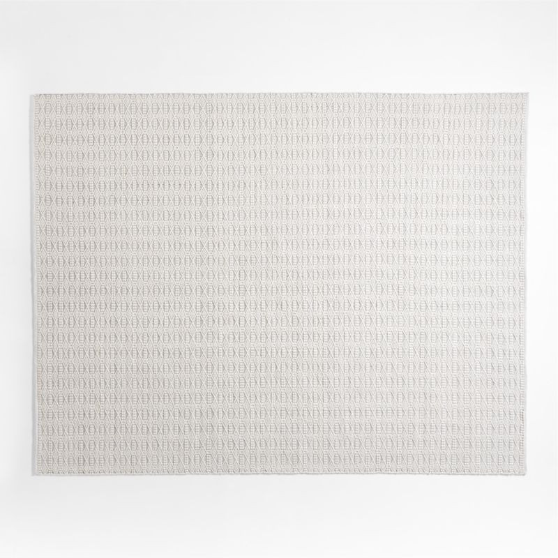 Signy Performance White Geometric Rug 8x10 | Crate & Kids | Crate & Barrel