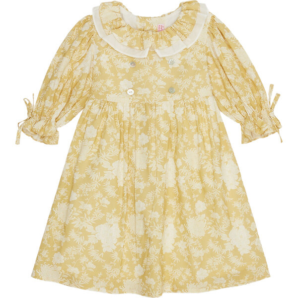 Abigail Floral Dress, Yellow | Maisonette