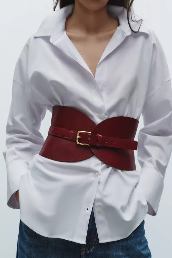 LEATHER SASH BELT | Zara US