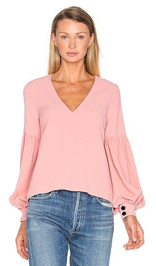 Alexis Gabriella Blouse in Ash Pink | Revolve Clothing