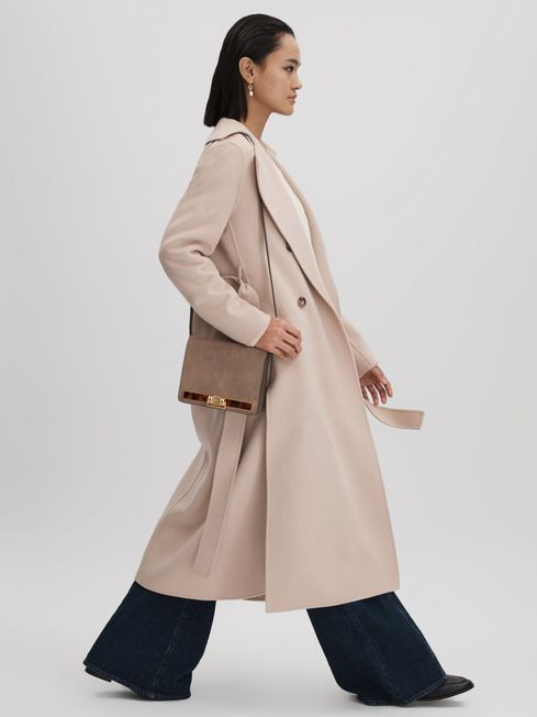 Suede Leather Shoulder Bag | Reiss UK
