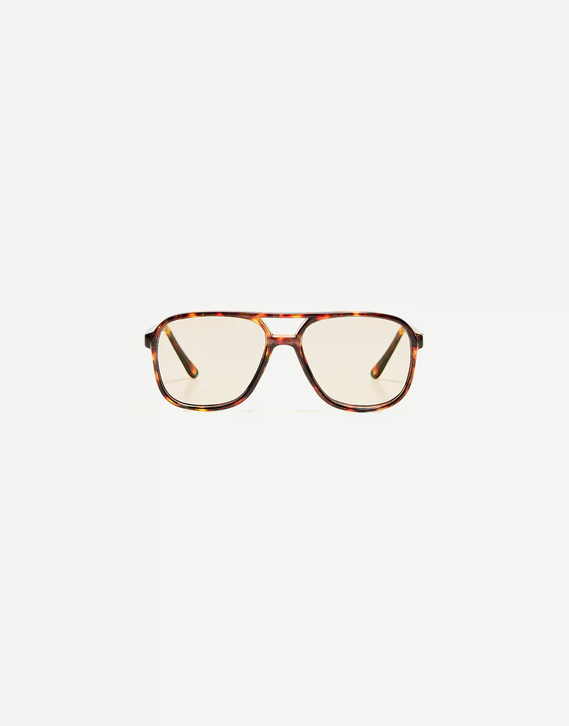 Bershka Resin glasses with blue light filter in brown | ASOS (Global)