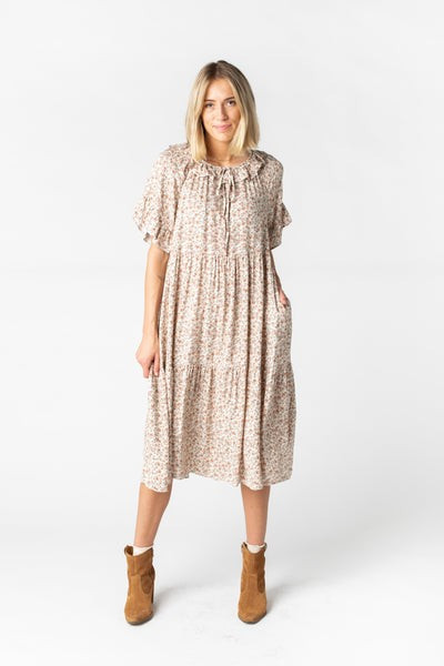 Hannah Tiered Midi Dress | Called To Surf