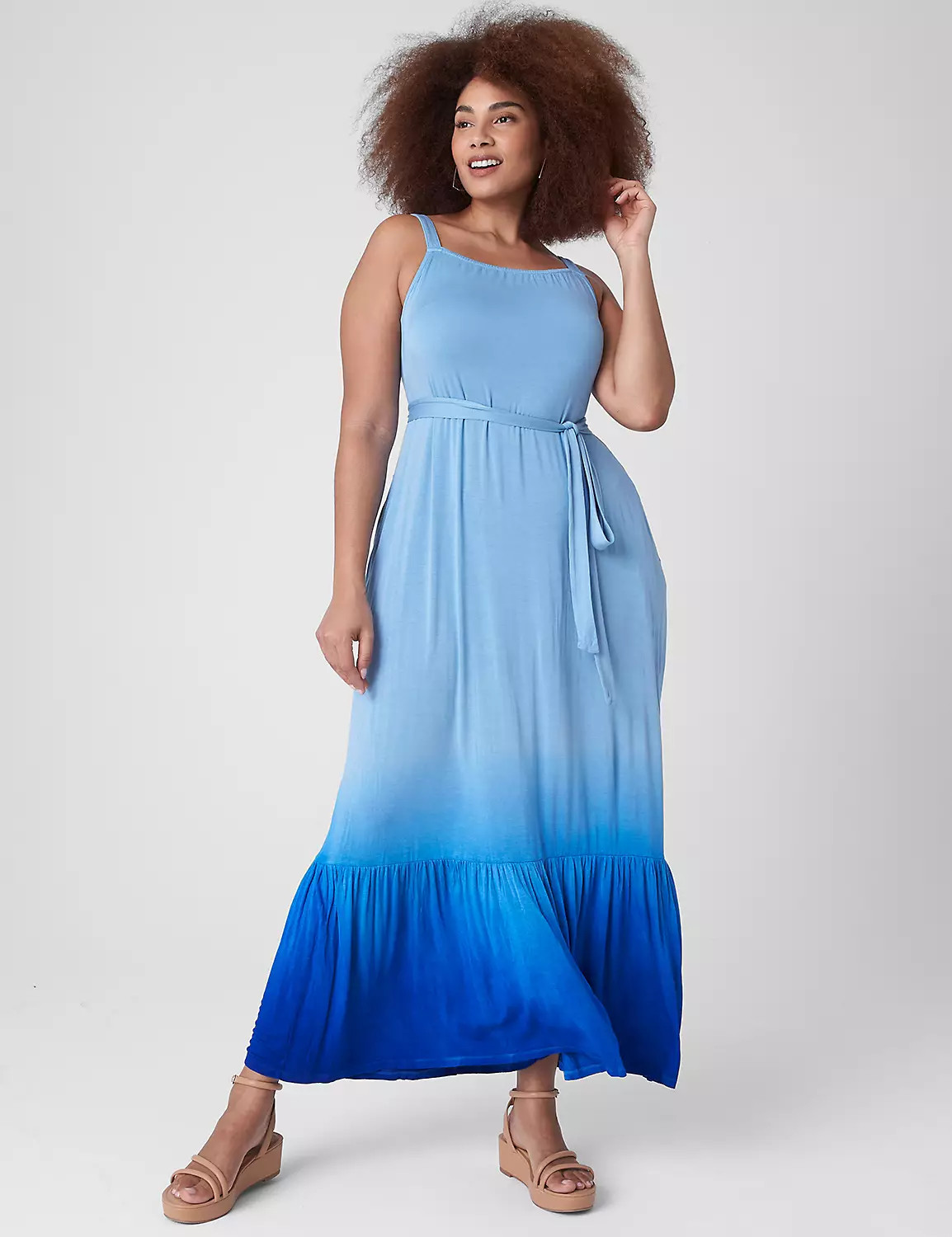 High Square-Neck Maxi Dress | LaneBryant | Lane Bryant (US)