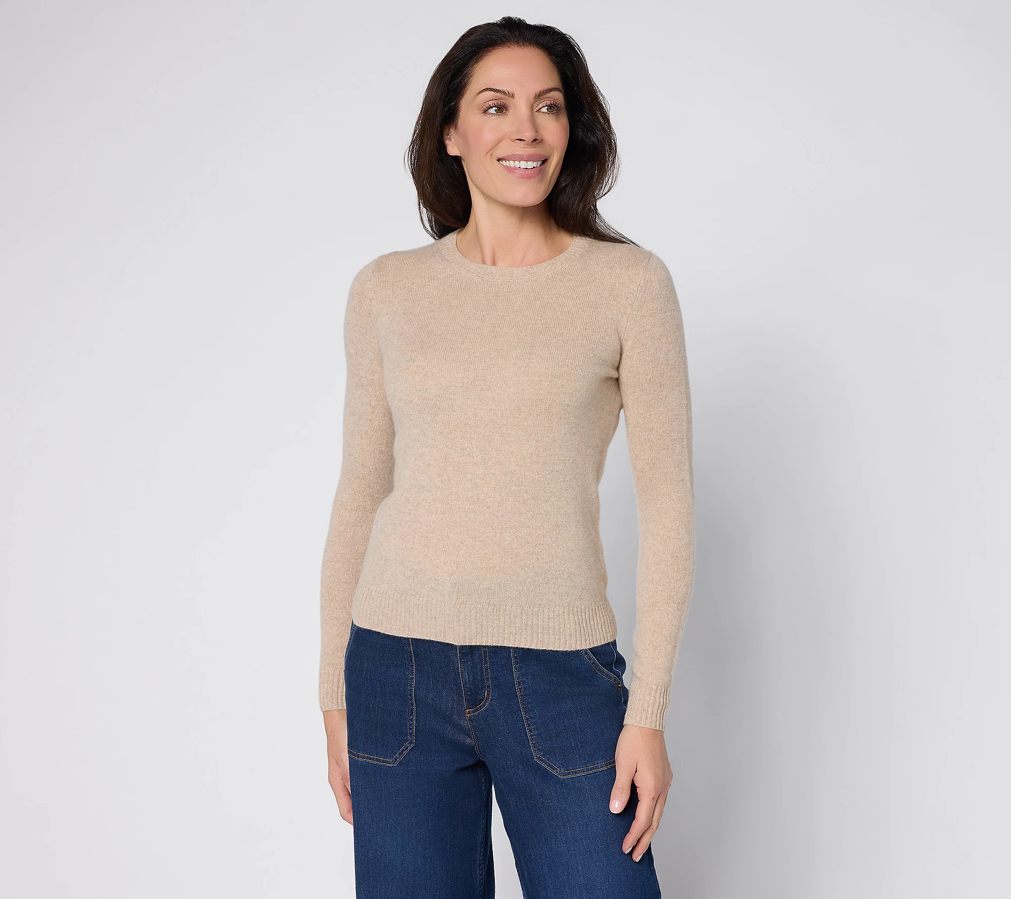 As Is Naadam The Soft Collection 100%Cashmere Neck Sweater | QVC