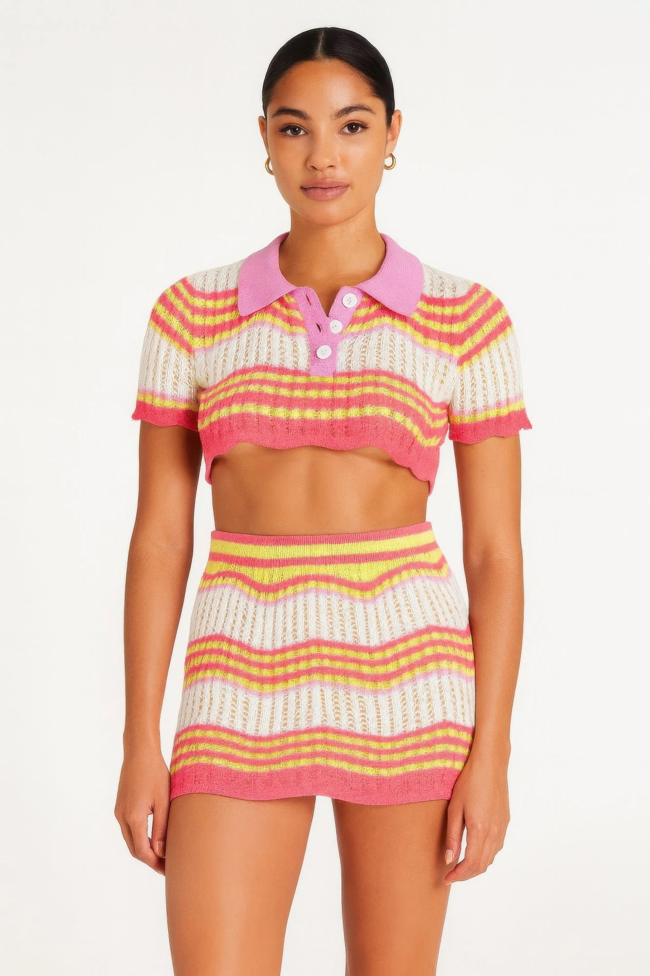 Zig Zag Crochet Two Piece Set | Shop Simon