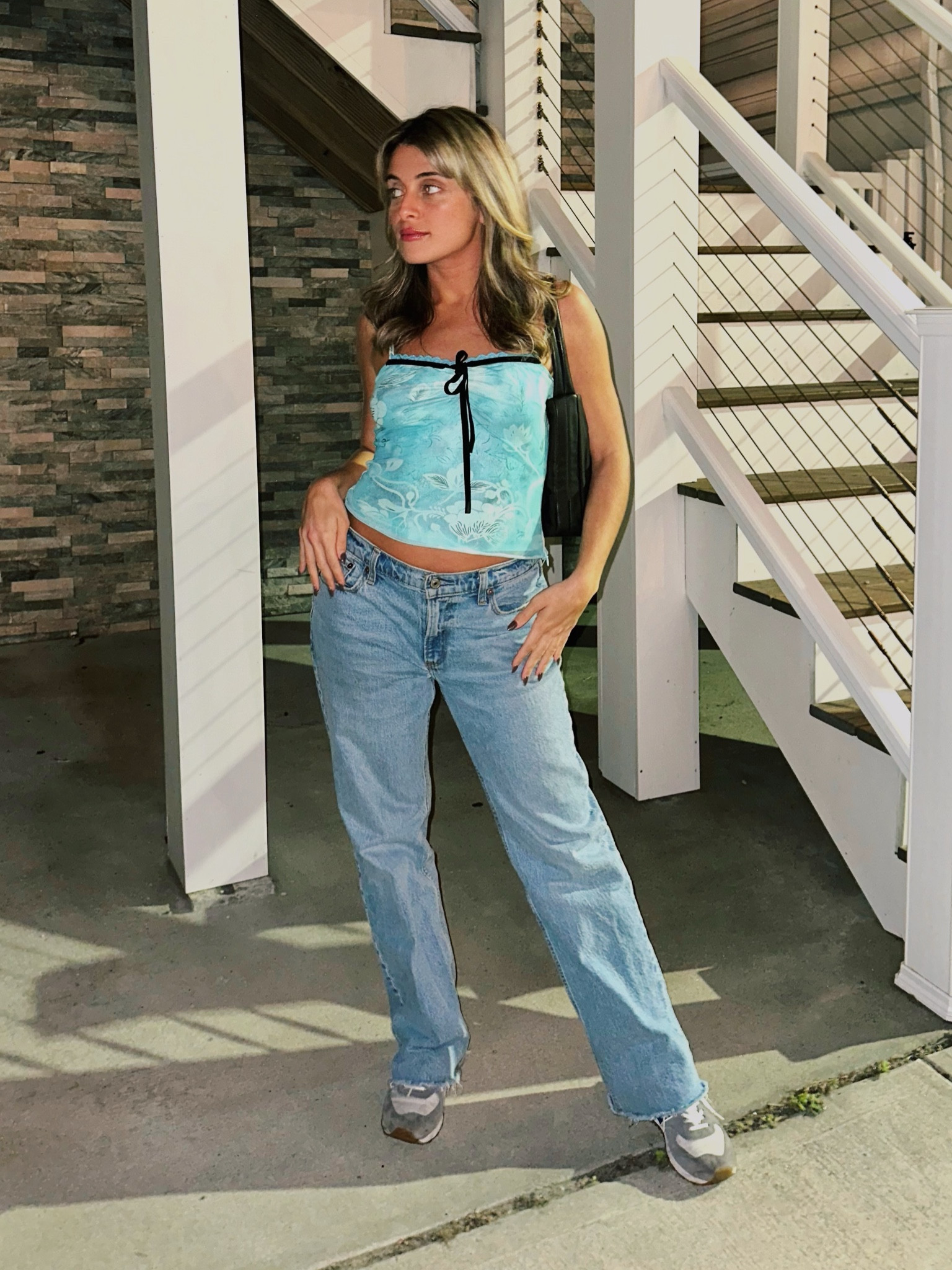 This top is on sale at Revolve! Only $18 and the black trim makes it so cute for fall! I paired it with these low rise baggy jeans from Abercrombie. I sized up to get that extra baggy look! 

#LTKStyleTip #LTKFindsUnder50 #LTKSaleAlert