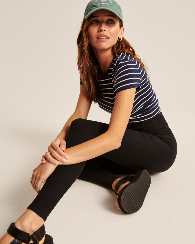 Women's Contour Full-Length Leggings | Women's Bottoms | Abercrombie.com | Abercrombie & Fitch (US)