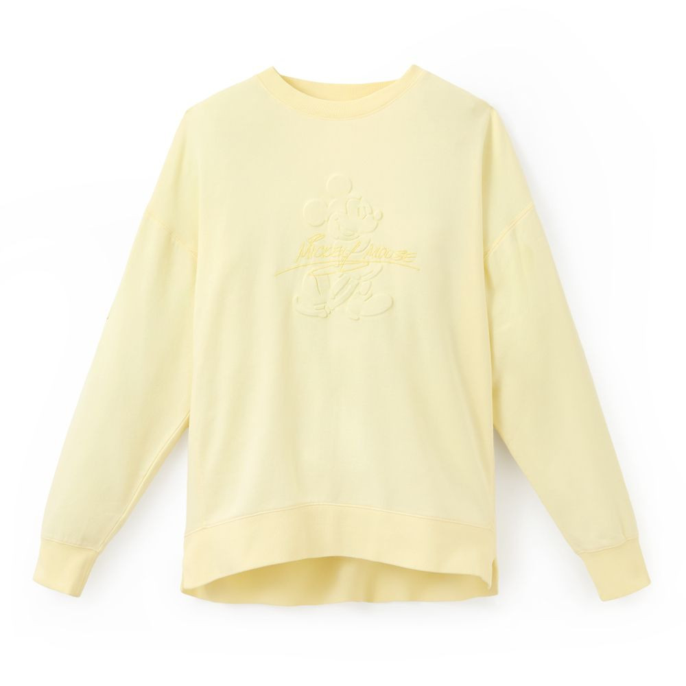 Mickey Mouse Pullover Sweatshirt for Women – Yellow | Disney Store